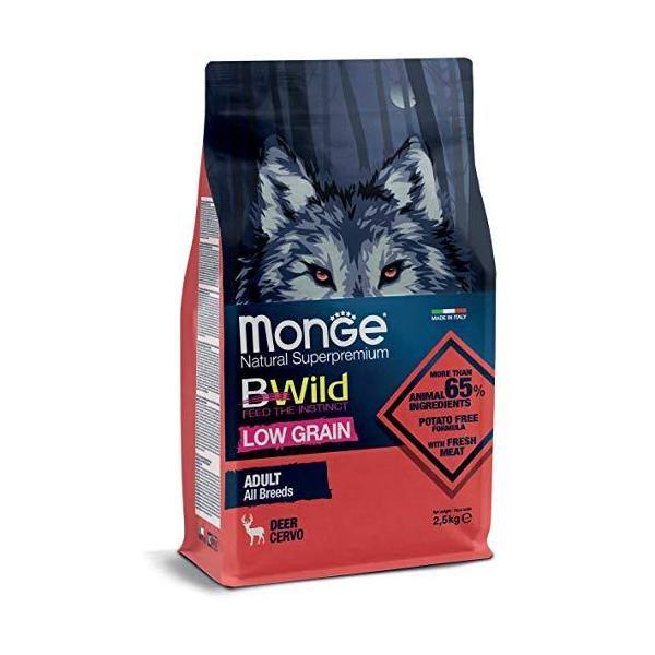 Sacchetto di Monge BWild Low Grain Adult Cervo da 2,5kg Sacchetto di Monge BWild Low Grain Adult Cervo da 2,5kg